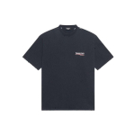 Balenciaga Poliitiline Kampaania T-s&auml;rk Suure l&otilde;ikega 'Pestud must' Meeste 641675TKVJ19034 S gray