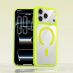 T&auml;iesti uus ametlik l&auml;bipaistev magnetiline telefoni&uuml;mbris iPhone 17 ProMax Air 16Pro 15Pro 14Pro 17 Pro Max jaoks Magsafe'i jaoks P&otilde;rutuskindel kate for iPhone 17promax kollane