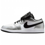 Air Jordan 1 SE madalad retro korvpallijalatsid h&otilde;bedane/valge/must unisex IR2278-100 44