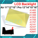 A1706 A1707 A1932 A2337 LCD-ekraani taustvalgustuse tagumine peegeldav leht Macbook Air Pro A1466 A1502 A2141 A2338 jaoks 11inch A1370 A1465