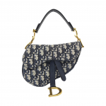 [Kasutatud] Dior Mini Sadulakott 'Sinine Dior Oblique Jacquard' - Suurep&auml;rane #1K0H1W ONE SIZE