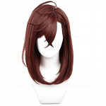 Momo Ayase Cosplay Parukas 43cm L&uuml;hike Punakaspruun Parukas Cosplay Anime Cosplay Parukad Kuumakindlad S&uuml;nteetilised Parukad + Parukakate (as the picture,One Size)
