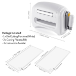Mini manuaalne stantsimis- ja reljeefpress masin Beežid v&auml;rvid DIY k&auml;sit&ouml;&ouml; stantsimismasin K&auml;sit&ouml;&ouml; scrapbooking albumi l&otilde;ikeriistad white