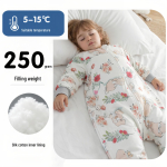Koguhooaja puhas puuvillane beebi magamiskott l&otilde;hestatud jalgadega - l&ouml;&ouml;givastane ja universaalse sobivusega kevadeks ja s&uuml;giseks. XL (120 cm) - 105-120 cm height gray