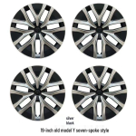 2020-2024 Tesla Model Y 19-tollise velje ilukatte kaitsekate Tarvikud Standard for 20-24 Y Models [Do not select as new] gray
