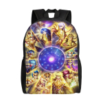 3D Prinditud Saint Seiya Seljakotid Poistele T&uuml;drukutele Fantaasia Kolledži Kooli Reisi Kotid Meestele Naistele Raamatukott Mahutab 15-tollise S&uuml;learvuti One Size