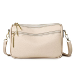 Luksuslik 100% Ehtne Veisenahast Crossbody Kott Naiste &Uuml;hev&auml;rviline &Otilde;lakott K&otilde;rge Kvaliteediga Messenger K&auml;ekott 24cm 10cm 17cm beež