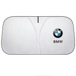 Auto esiklaasi p&auml;ikesesirm BMW E46 E53 E90 E60 E61 E93 E87 X1 X3 X5 X6 F30 F20 F10 kokkupandav esiklaasi UV-blokeeriv kate white