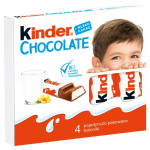 Kinder Chocolate piima&scaron;okolaadi batoon piimat&auml;idisega 50 g (4 t&uuml;kki)