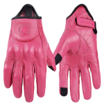 Kitsenahast mootorrattakindad suvised meeste pruunid vintage nahast mootorratta motokrossikindad naiste mootorratta k&auml;sikindad S pink