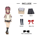Kaname Madoka Akemi Homura Cosplay Kost&uuml;&uuml;m Koolivorm Puella Magi Madoka Magica T&auml;iskasvanud Anime Halloweeni Kost&uuml;&uuml;mid Naised M&auml;ng L black