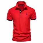 Suvine l&uuml;hikeste varrukatega T-s&auml;rk Meeste Polo Business Casual Polo S&auml;rk Meeste Slim Fashion Meeste Polo Puuvillane Kvaliteetne T-s&auml;rk Lihtne Outdoor M