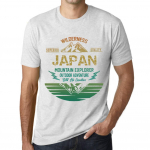 Meeste Vintage T-s&auml;rk Graafiline T-s&auml;rk Mountain Explorer Jaapani vintage valge XS anti-flash valge v&auml;rv