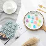 Kahekordse kirsi puuviljakujuline koogi silikoonvorm &Scaron;okolaadikommivorm DIY k&uuml;psetusvorm sinine