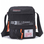 Nailonist Messenger Shoulder Crossbody Multifunktsionaalne mood vabaaja matkama reisikott koolik&auml;ekott must