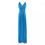 Seksikad naised Boho Maxi Club Kleit Sidemega Pikk Kleit Pidu Mitmesuunaline Pruutneitsid Convertible Infinity M sinine