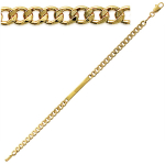 Les Tr&eacute;sors De Lily [G1279] &ndash; kullatud &auml;&auml;rekett &bdquo;Identity&rdquo; &ndash; 18 cm 4 mm kuld