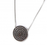 NOA [G8321] - Collier Cr&eacute;ateur 'Sissi' marron pruun