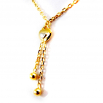 Altesse [I2971] - Collier Plaqu&eacute; Or 'Love' 2 tons kuld