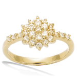 Bague Plaqu&eacute; Or 'D&eacute;esse' blanc dor&eacute; - 10 mm 52 kuld