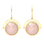 Les Tr&eacute;sors De Lily [Q1000] &ndash; roosast kullast Boho terasest disaink&otilde;rvar&otilde;ngad &ndash; 18x15 mm Heleroosa