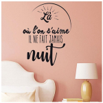 Les Tr&eacute;sors De Lily [P2752] - Planche de stickers 'Messages' ('L&agrave; o&ugrave; l'on s'aime il ne fait jamais nuit') - 50x70 cm must
