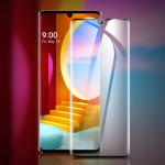 LG Velvet 6,8-tollise 9H &uuml;li&otilde;hukese 3D kumera t&auml;iskaanega eesmise karastatud klaasist kile jaoks LG Velvet must