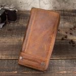 KONTAKTID Rahakott meestele Ehtsast nahast siduriga rahakott Meeste vabaaja pikk rahakott lukuga telefonitaskuga, suure mahutavusega RFID-kaardihoidja