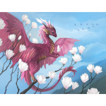 Teemanttikandid pulberdraakon t&auml;isruudukujuline uus saabumine 3D DIY teemantmaal Maastik Loom kivist tikkimisega risti seinakunst Full Round (20X30CM)