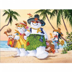 Teemantv&auml;rvimine Ranna lumememme &uuml;mmargune/ruudukujuline teemantn&otilde;ela joon uus saabumine 3D DIY teemantmaali maja maastik kodukaunistus Full Round 20X30CM