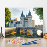 DIY maalimine numbrite j&auml;rgi K&auml;sitsi maalitud digitaalne &otilde;limaal Kodukaunistuse numbrid &otilde;limaali l&otilde;uend 40x50cm no frame