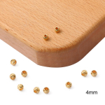 10/20 tk Vasega kaetud helmestega k&auml;ev&otilde;ru Kaelakee DIY K&otilde;rvar&otilde;ngad Tarvikute valmistamine Ehted Leiud Komponendid Aksessuaarid 4mm 10Pcs kuld