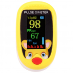 Laste pulssoks&uuml;meeter Fingertrip Mini SpO2 monitor hapnikuk&uuml;llastuse monitor pulsisageduse m&otilde;&otilde;tmine kollane