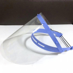 Mask reguleeritav plastist tugi kaitsemask terve n&auml;o l&auml;bipaistev lemmikloomaekraan sinine