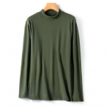 Meeste topid &uuml;hev&auml;rvilised keskmise kraega pullover Naiste meeste kampsun &otilde;huke aluspesu samet soojad riided pikkade varrukatega samet T-s&auml;rgid meestele L valge