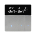 WIFI nutikas termostaat LCD-ekraaniga Nutikas k&uuml;tteradiaatori termostaat APP ja h&auml;&auml;ljuhtimine siseruumide konstantse temperatuuri kontrolleriga GA for water heating(Type 1) gray