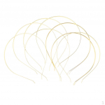 10x tavaline metallist peapael Juuksepael Raam Hoop Aksessuaarid DIY Craft White kuld