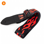 Kitarririhm Mitmev&auml;rvilised rihmad Reguleeritavad v&auml;rvilise tr&uuml;kiga nailonkitarri rihmad