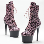 Jialuowei uued 7-tollised Stiletto eksootilised tantsu poolsaapad, n&ouml;&ouml;riga Lepaordi seksikad &ouml;&ouml;klubijalatsid 43 roosa