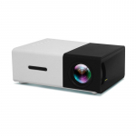 YG300 LED Mini Projektor 480x272 Pikslit Toetab 1080P HDMI-&uuml;hilduv USB Heli Kaasaskantav Kodune Meedia Video M&auml;ngija EU plug must