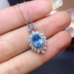 Bella Box lillekujuline uhke isikup&auml;rastatud rangluukett lihtne kaelakee naistele pulmaehted