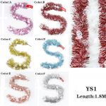 2M fooliumikarva paelaga vanik j&otilde;ulukaunistuseks j&otilde;ulupuu pakkimispael j&otilde;ulukaunistused uusaasta dekoratiivtarvikud 01