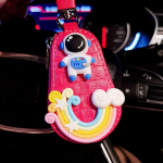 Multikas Spaceman Rainbow naiste auto v&otilde;tmekohver Armas nahast v&otilde;tmehoidja v&otilde;tmehoidja valge