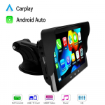 Icreative 7-tolline universaalne juhtmevaba Carplay Android Auto autoraadio IPS puuteekraaniga multimeediumipleier Google Siri Assist automonitori autoraadio must