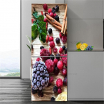 Toidu k&uuml;lmkapi kleebised Vin&uuml;&uuml;l k&uuml;lmkapi tapeet terve ukse kate K&ouml;&ouml;k Isekleepuv s&uuml;gavk&uuml;lmiku kile seinaplakat Seinamaalingud 60x180cm(1pcs)