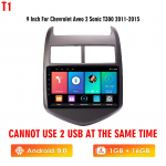 Icreative autoraadio Chevrolet Aveo 2 Sonic T300 jaoks 2011-2015 Multimeediumipleier Navigatsioon GPS 2 din 2din Android Autoradio CarPlay