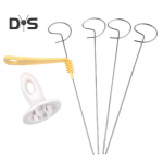 1 komplekt korrosioonikindel kartulil&otilde;ikur Lihtne kasutamine Praktiline k&uuml;psetusvidin Spiraalne kartulil&otilde;ikur k&auml;sitsi viilutaja valge