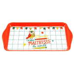 Les Tr&eacute;sors De Lily [R6795] &ndash; Melamiinist koogialus 'Ma&icirc;tresse' roosa valge (maailma armsaim armuke) - 30. 5x15 cm oranž