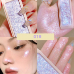 Kartulip&uuml;ree tekstuuriga s&auml;delev lauv&auml;rv kauap&uuml;siv veekindel lauv&auml;rv Pearlescent Glitter Body highlighter meigipalett 1#