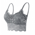 32A-95C naiste varrukateta pitsist vest rinnahoidja, k&auml;rbitud pealmine kaamisooliga polsterdatud paakitopsid Fitness pesu lilleline pits 7 v&auml;rvi XL/2XL